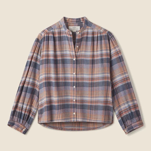 Trovata Birds of Paradise Women’s Lily Blouse in Eloise Plaid - Picture 1 of 8
